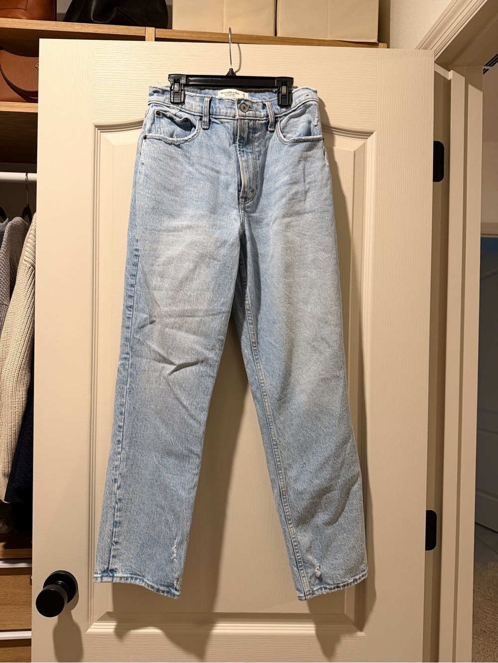 Abercrombie Curve Love 90s ultra high rise straight jean